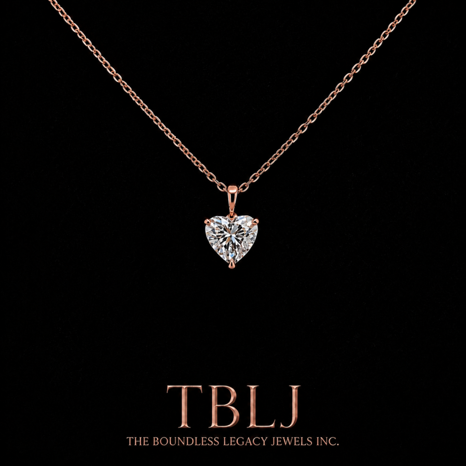 Heart-Shaped 1.00ct Lab-Grown Diamond Necklace